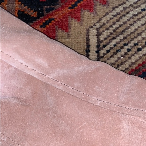 BLANK NYC Blush Pink Candy Crush Suede Moto Jacket Medium - Picture 11 of 12